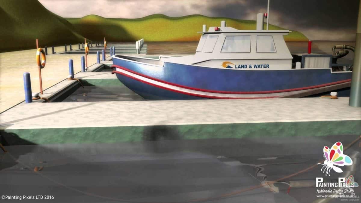 3D Animation Land and Water