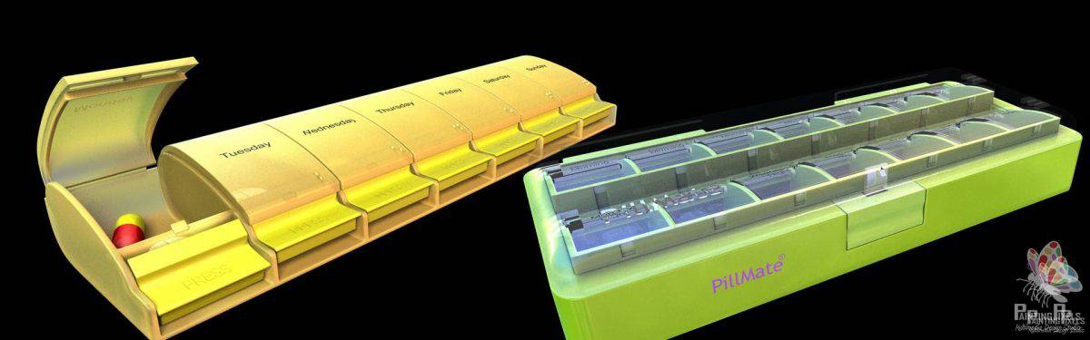 3D Modelled and Animated Pillboxes – Product Design