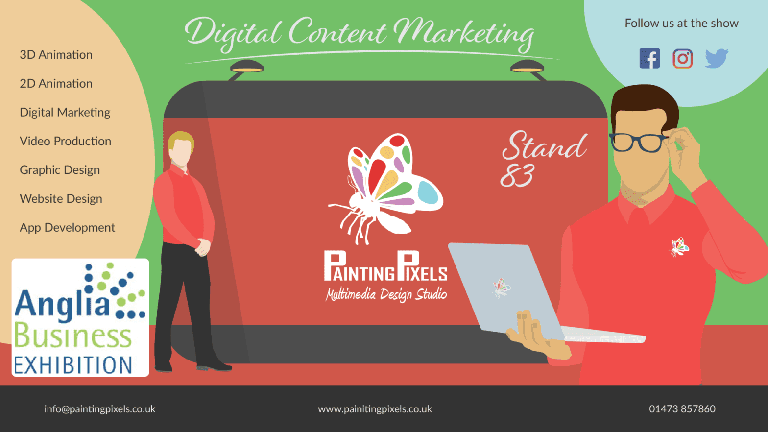 Painting Pixels at Anglia Business Exhibition 2018