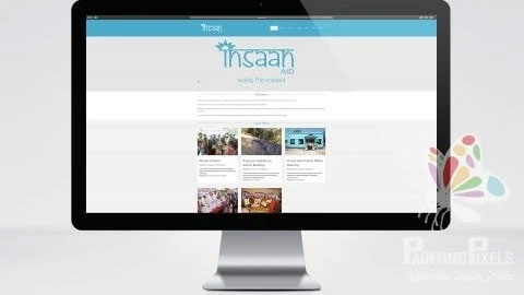 Insaan Aid Website Design and Logo Design