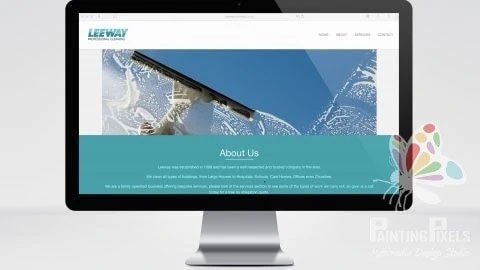 Leeway Cleaning Website Design and Illustrations